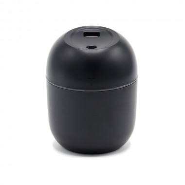 Светодиодный USB увлажнитель Egg с подсветкой, черный-S