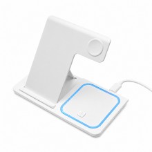 Беспроводное мультизарядное устройство Syntra 15W (3в1), белый Беспроводное мультизарядное устройство Syntra 15W (3в1), белый