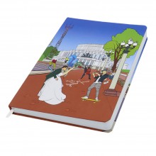 Записная книжка A5 Dziuna Театр в клетку 15,5 x 21 см Записная книжка A5 Dziuna Театр в клетку 15,5 x 21 см