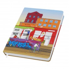 Записная книжка A5 Dziuna Октябрьская в линейку 15,5 x 21 см Записная книжка A5 Dziuna Октябрьская в линейку 15,5 x 21 см