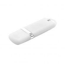 Флешка Shape с покрытием Софт Тач 16 GB, белая