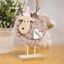 Новогоднее украшение рождественские олени Магиш, бежевый Новогоднее украшение рождественские олени Магиш, бежевый