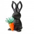 Ножницы и магнит со скрепками Bunny, чёрные