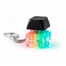 Брелок PUSH ME с LED подсветкой (фонарик), чёрный Брелок PUSH ME с LED подсветкой (фонарик), чёрный
