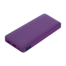 Внешний аккумулятор с подсветкой Ancor Plus 10000 mAh, фиолетовый