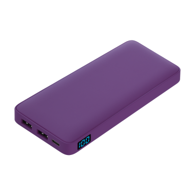 Внешний аккумулятор с подсветкой Ancor Plus 10000 mAh, фиолетовый