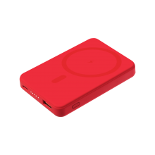 Внешний аккумулятор Largo PD 5000mAh с функцией беспроводной зарядки 15W, красный