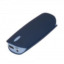 Внешний аккумулятор, Cleo PB, 4000 mAh, пластик, 64х24х97 мм, покрытие-soft touch, синий/голубой, транзитная упаковка