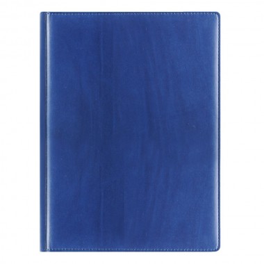 Ежедневник REINA 5450 (650) 145x205 мм, синий, белый блок, посеребренный срез 2019