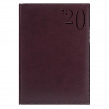 Ежедневник PORTLAND, А4, датированный (2020 г.), бургунди