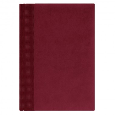 Ежедневник VELVET, А4, датированный (2020 г.), бордовый
