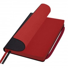Ежедневник недатированный, Portobello Trend, Chameleon Smart, черный/красный, 145х210, 256 стр, для лазерной гравировки, срез красный, 2ляссе