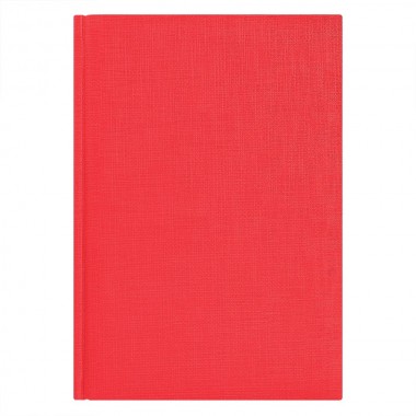 Ежедневник недатированный City Flax 145х205 мм, красный
