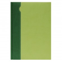 Недатированный ежедневник REPORT 5451 (650U) 145x205 мм т-зеленый/св-зеленый без лого