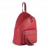 Рюкзак с объёмным карманом, 270х350х100 мм, красный