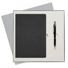 Подарочный набор Portobello/Sky черный (Ежедневник недат А5, Ручка) беж. ложемент