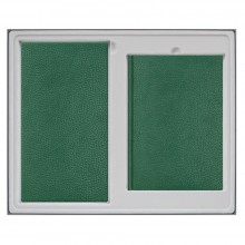 Подарочный набор DALLAS,зеленый(Ежедневник недат А5,Визитница) до 2017 г.