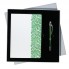 Подарочный набор Portobello/Hohloma белый-зеленый (Ежедневник недат А5, Ручка)