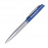 Шариковая ручка, Maestro, поворотный мех-м,корпус-алюминий, матовый, отд-хром, синий/серый