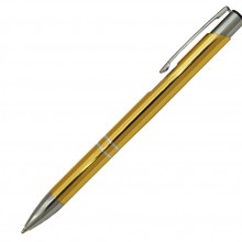 Ручка шариковая, OLEG, металл, золотистый