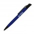 Шариковая ручка, Grunge, нажимной мех-м,корпус-алюминий, матовый, под лазерную гравировку, отд.-детали с черным покрытием, синий