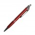 Шариковая ручка, Neon, нажимной мех-м, красный матовый, отделка хром, в уп