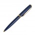 Шариковая ручка, Opera, поворотный мех-м, синий матовый, отделка позолота. в упак с лого