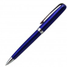 Ручка шариковая, металл, синий, КОНСУЛ