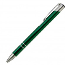 Ручка шариковая, COSMO, металл, зеленый
