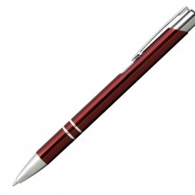 Ручка шариковая, COSMO, металл, бордовый