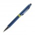 Шариковая ручка, Ocean, поворотный мех-м,алюминий, покрытие синий матовый, гравировка, оливковый