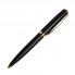 Шариковая ручка, Opera, поворотный мех-м, черный матовый, отделка позолота. в упак с лого