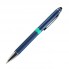 Шариковая ручка, Ocean, поворотный мех-м,алюминий, покрытие синий матовый, для лазерной гравировки, аква, упаковка