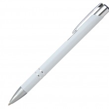 Ручка шариковая, COSMO, металл, белый