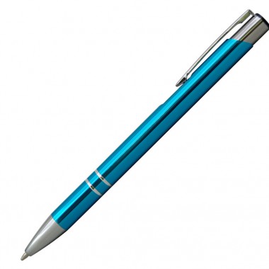 Ручка шариковая, COSMO, металл, голубой