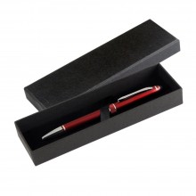 Шариковая ручка, iP2, поворотный мех-м, красный матовый, отделка хром, силиконовый стилус, в уп