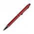 Шариковая ручка, iP2, поворотный мех-м, красный матовый, отделка хром, силиконовый стилус, в уп