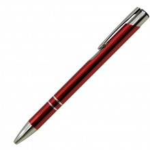 Ручка шариковая, COSMO, металл, красный