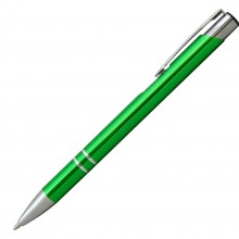 Ручка шариковая, COSMO, металл, зеленый