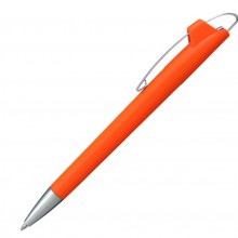 Ручка шариковая, пластик, оранжевый, АУРА