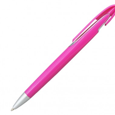 Ручка шариковая, пластик, розовый
