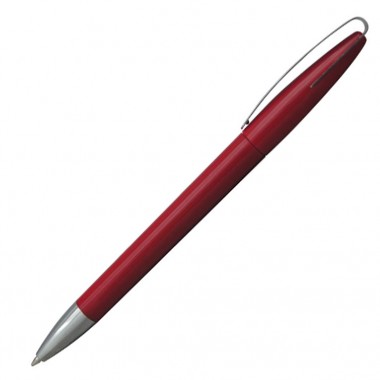 Ручка шариковая, пластик, красный