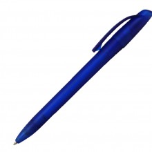 Ручка шариковая, пластик, синий, фрост