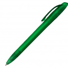 Ручка шариковая, пластик, зеленый, фрост
