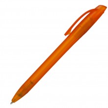 Ручка шариковая, пластик, оранжевый, фрост