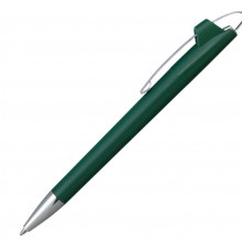 Ручка шариковая, пластик, зеленый, АУРА