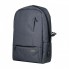 Рюкзак Portobello с USB разъемом, Migliores, 460х362х111 мм, серый/бирюза