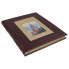 Книга-фотоальбом "Москва" большой формат, в обложке из натуральной кожи с инкрустацией - златоустовская гравюра, золочение, в подарочной упаковке