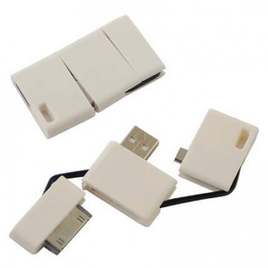 Многофункциональный переходник с разъемами для IPad, USB, micro-HDMI "Type D". Цвет корпусов белый