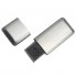 USB-Flash накопитель "Stripe" в металлическом корпусе со светящейся пластиковой вставкой на боковой стороне, 32 Gb, белый